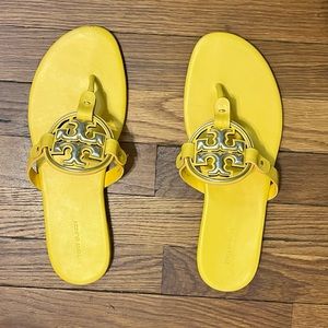 Tory Burch Miller Soft Metal Logo Sandal